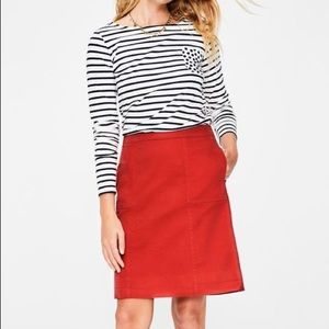 Boden Helena Chino Skirt US 10